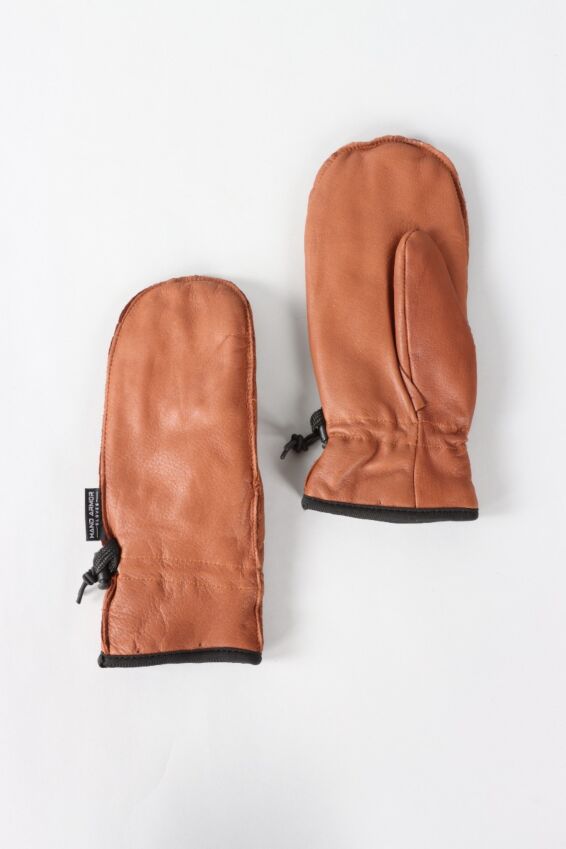 Leather Mitten - Brown