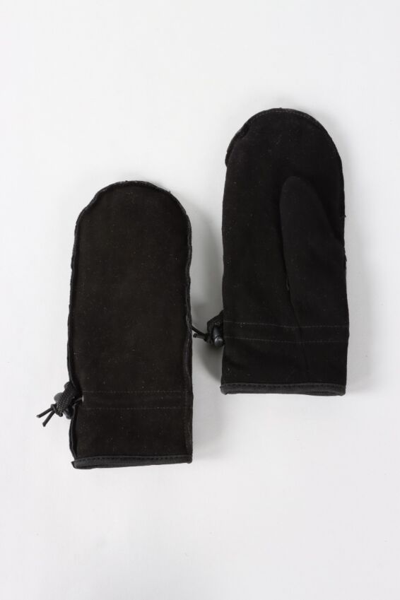 Suede Mitten - Black