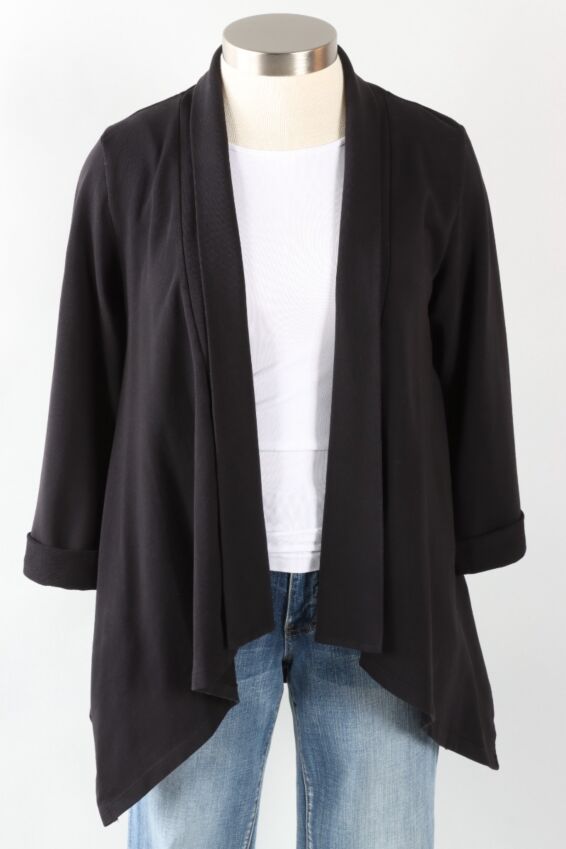Sharkbite Hem Jacket - Black