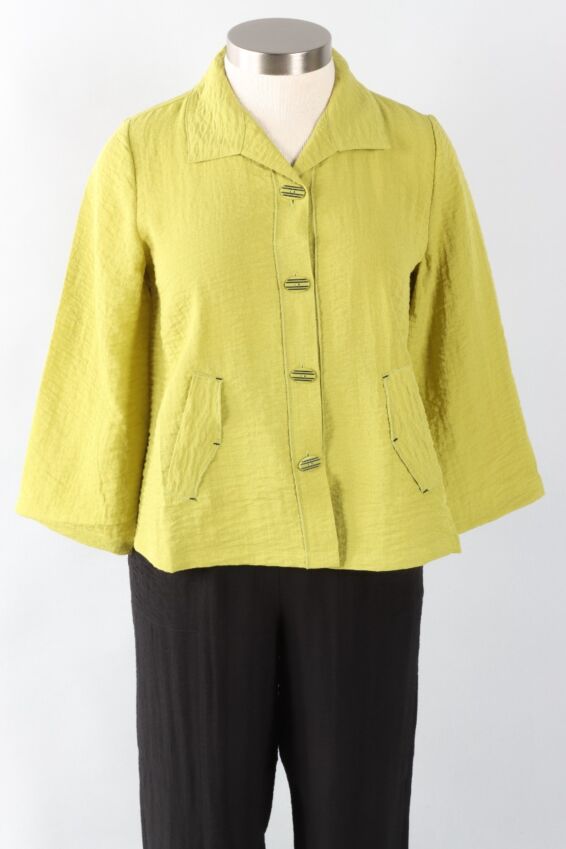 Pleat Back Jacket - Pear