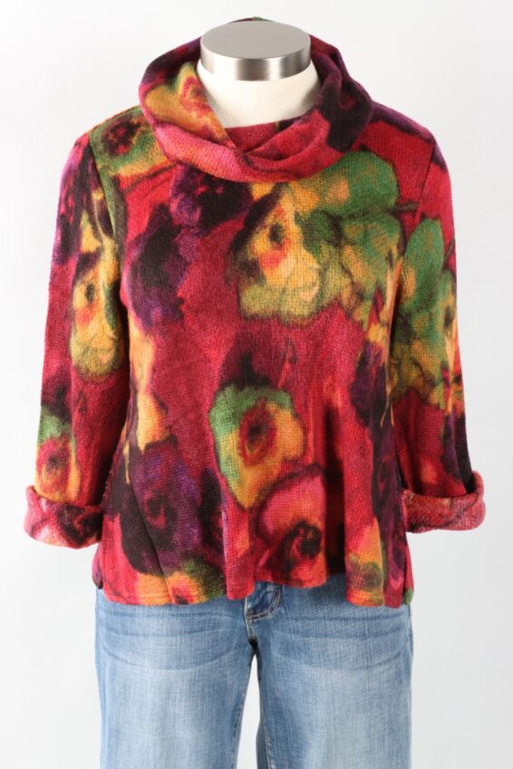Easy Cowl - Apple Abstract Floral