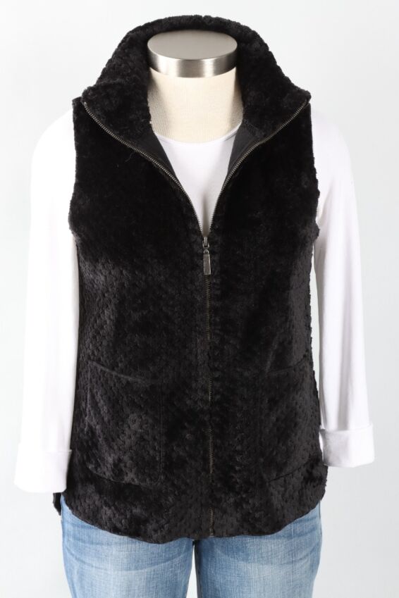 Patch Pocket Vest - Black