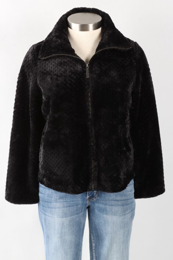 Cozy Zip Jacket - Black