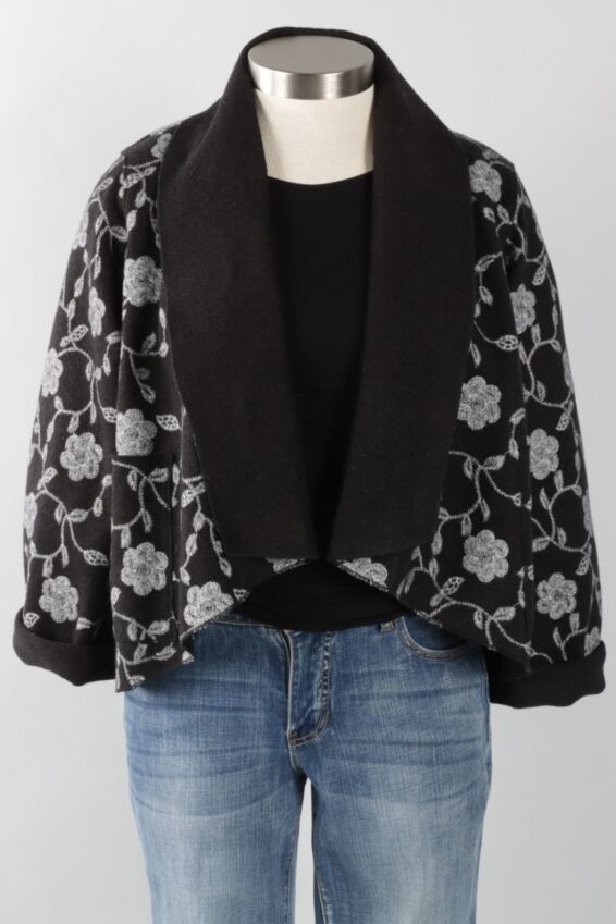 Cropped Jacket - Black