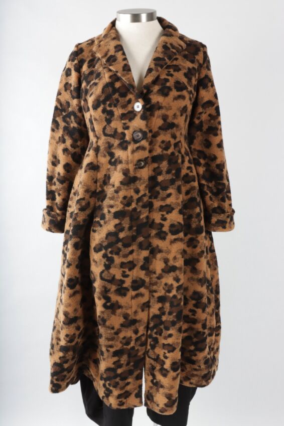 Cocoon Coat - Leopard