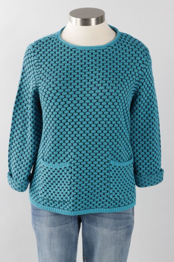 Mixed Stitch Pullover - Capri