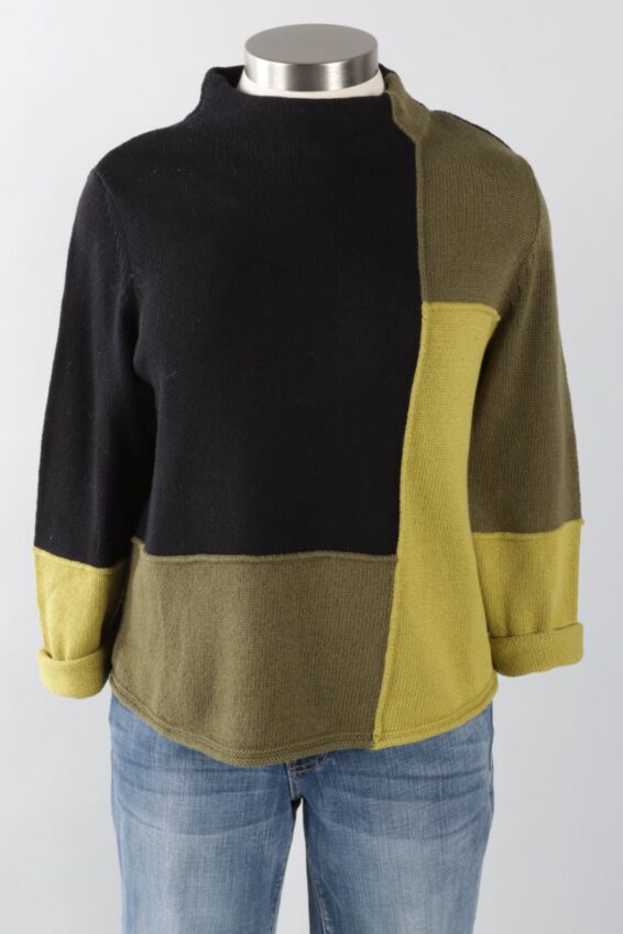 Funnel Neck Pullover - Pear