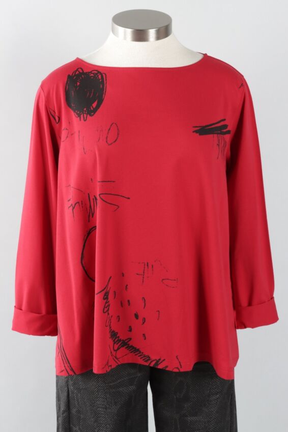 Scribble Top - Red