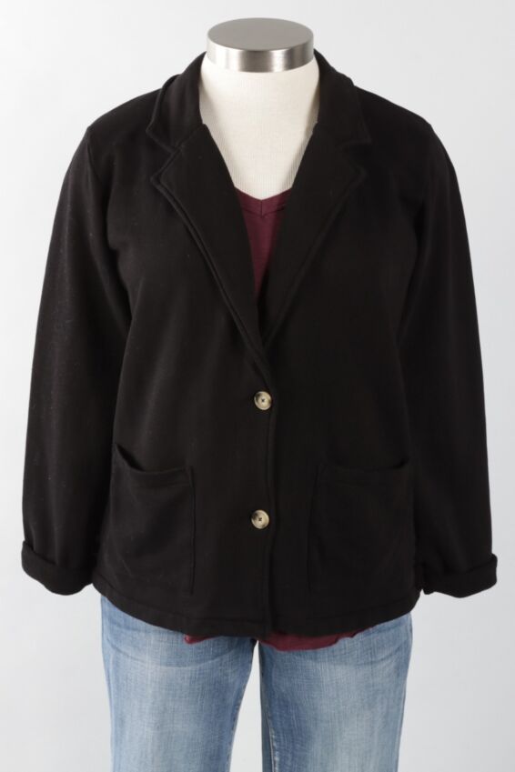 Knit Blazer - Black
