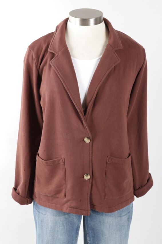 Knit Blazer - Chateau Brown