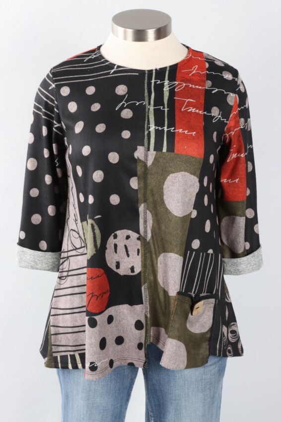 Patch Pocket Top Plus - Amelia