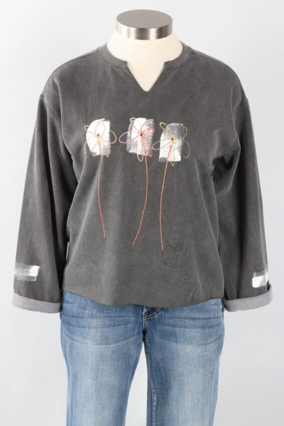 Hi-Lo Powder Pullover Plus - Pepper