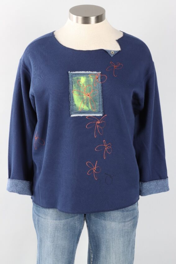 Mango Pullover Plus - Navy