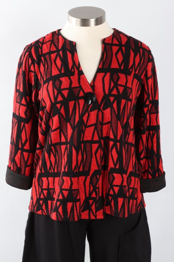 One Button Jacket - Lara Print