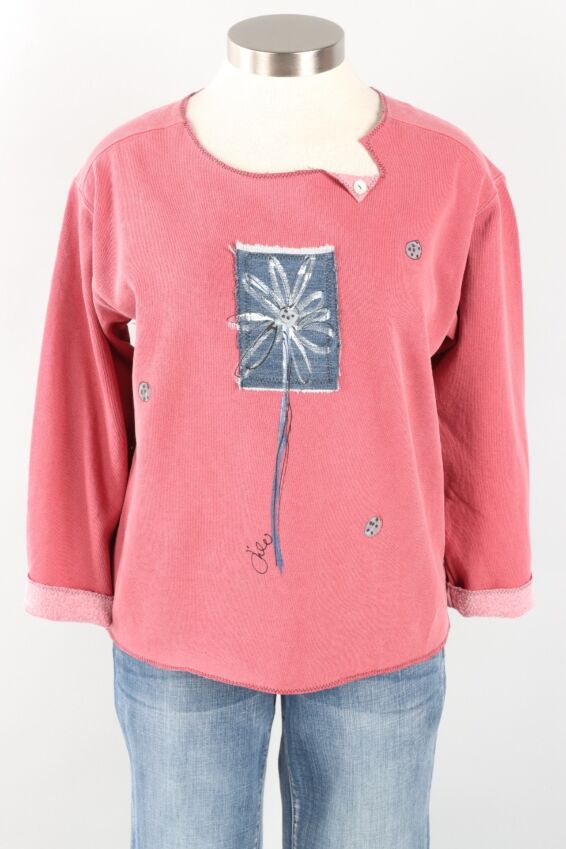 Whimsy Pullover Plus- Crimson