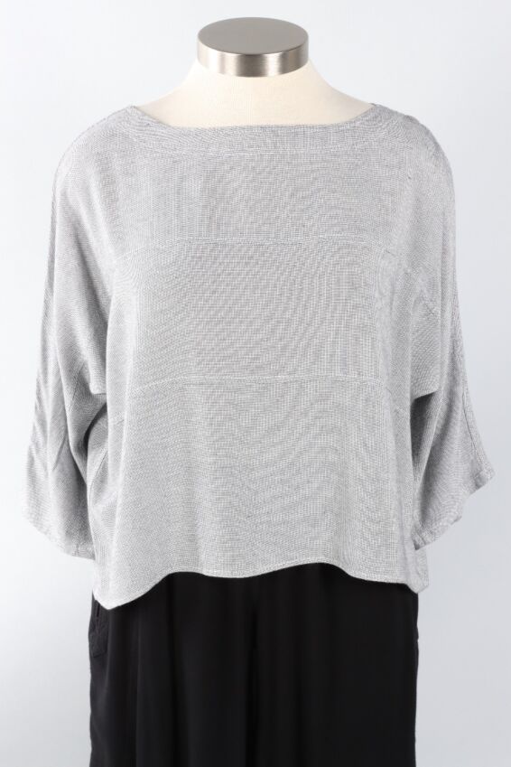 Boatneck Pullover - Silver