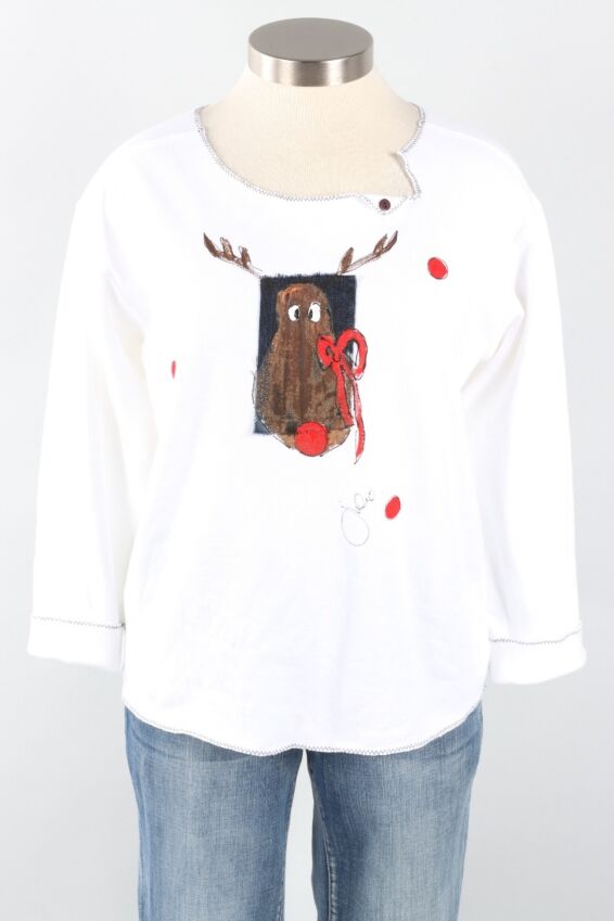 Rudolph Pullover - White