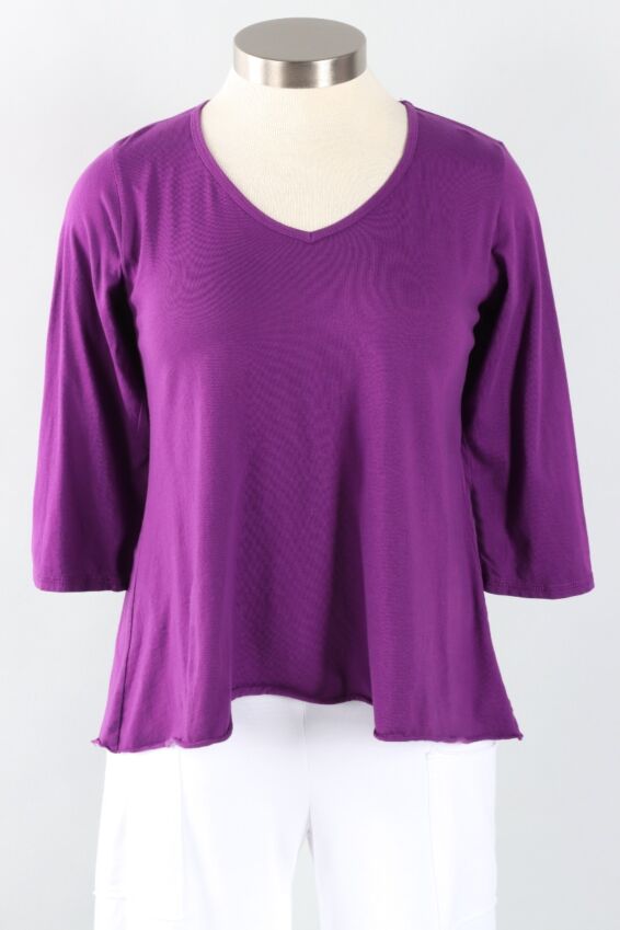 Godet Back Tunic - Violet