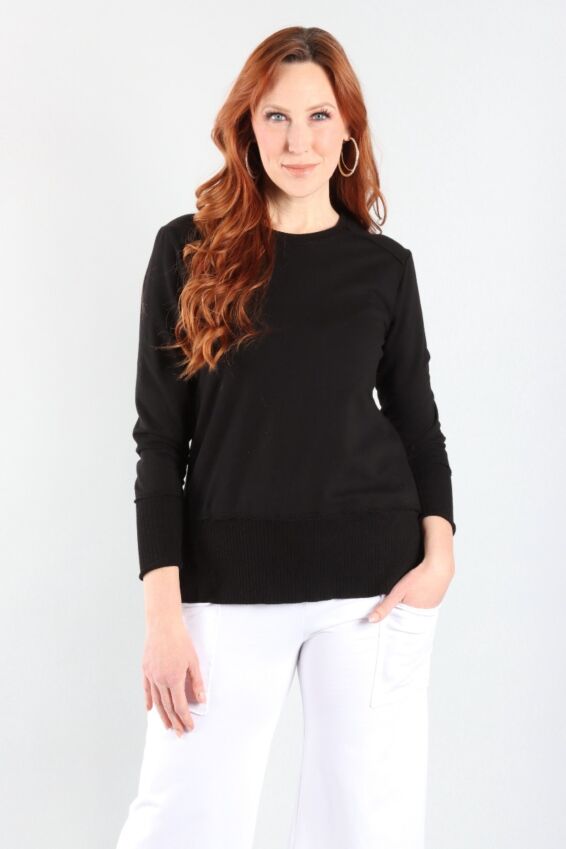 Split Tunic Plus - Black