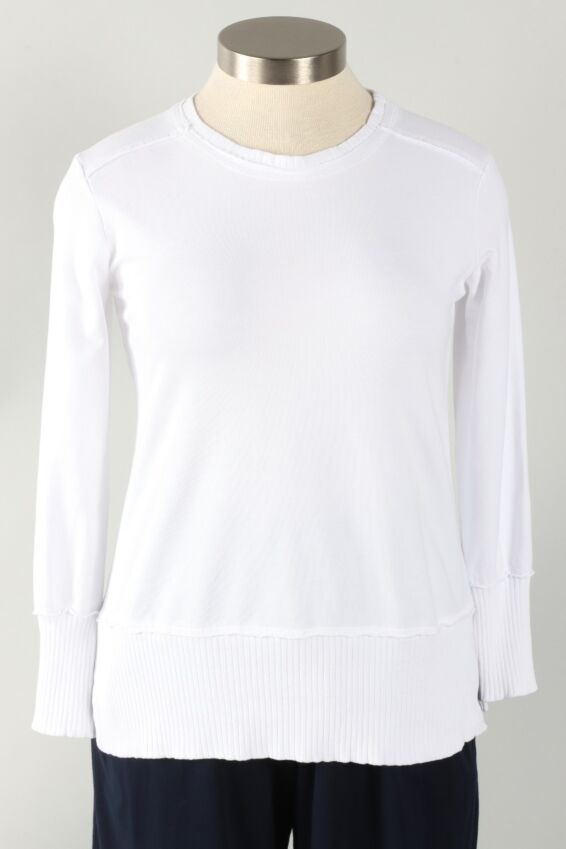 Split Tunic Plus - White