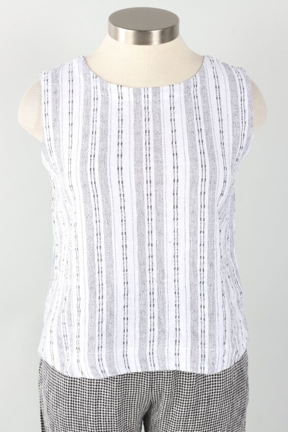 Shell - White Pinstripe