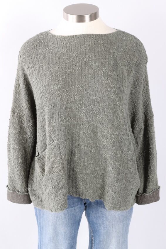 Osize Pocket Pullover - Clay