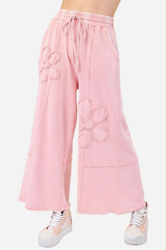 Flower Patch Pant - Rose