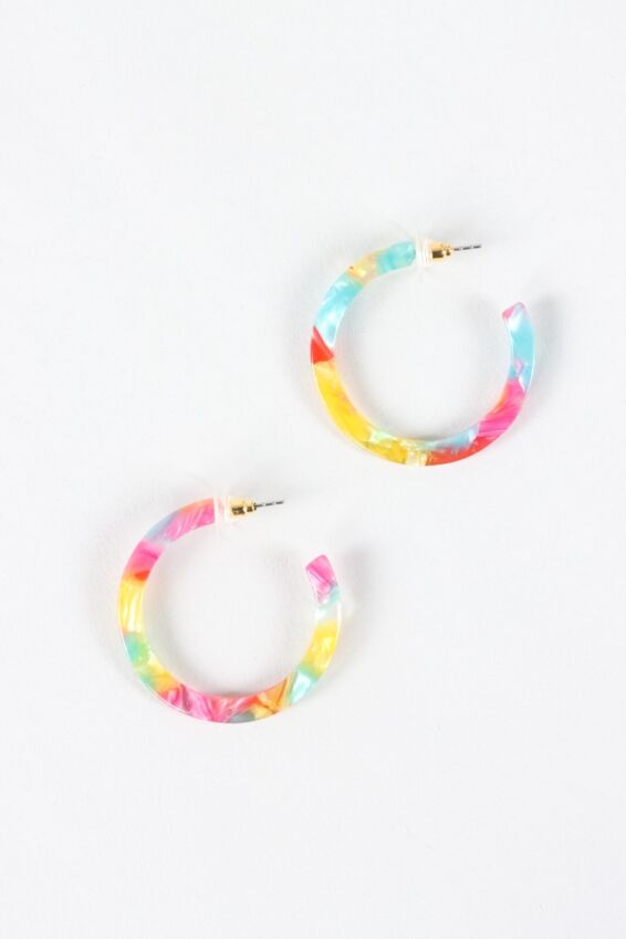 Camy Hoops - Rainbow Delight