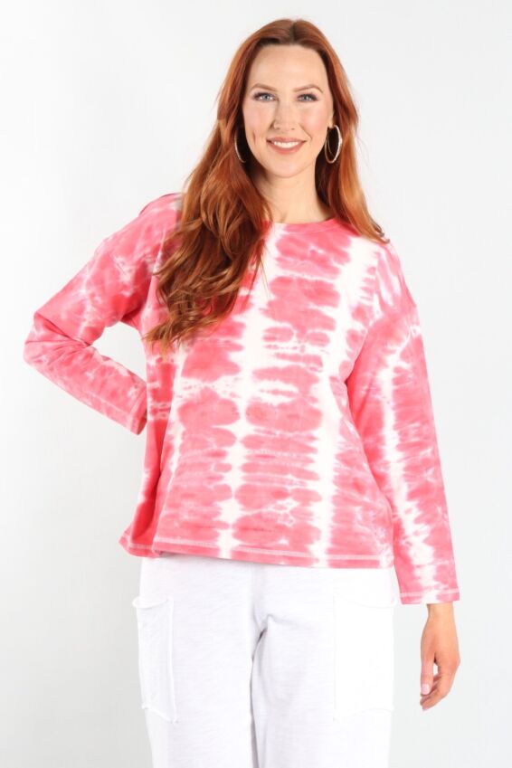 Tie-Dye Pullover - Punch