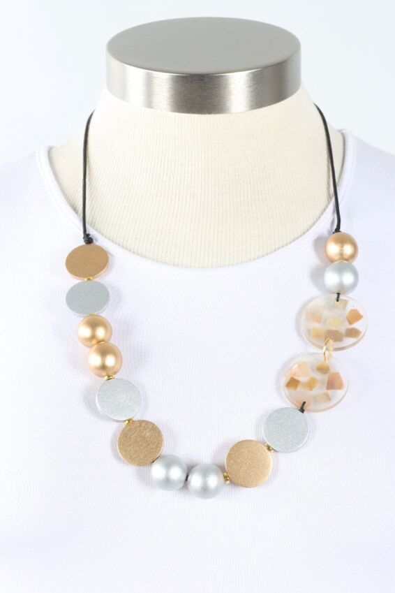 Prism Necklace - Silver & Gold