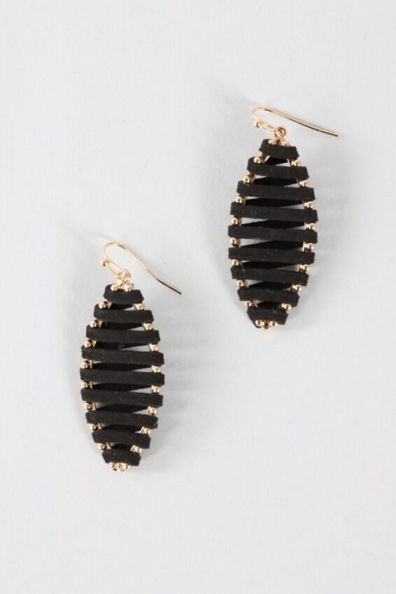 Wrap Earring - Black