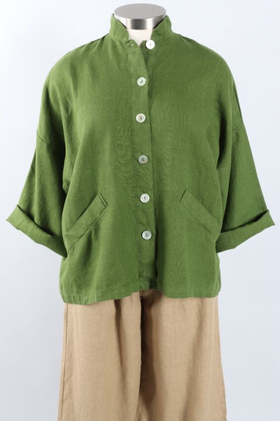 Danuta Jacket - Oregano Heavy Linen