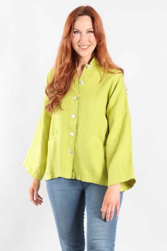 Danuta Jacket - Pera Heavy Linen