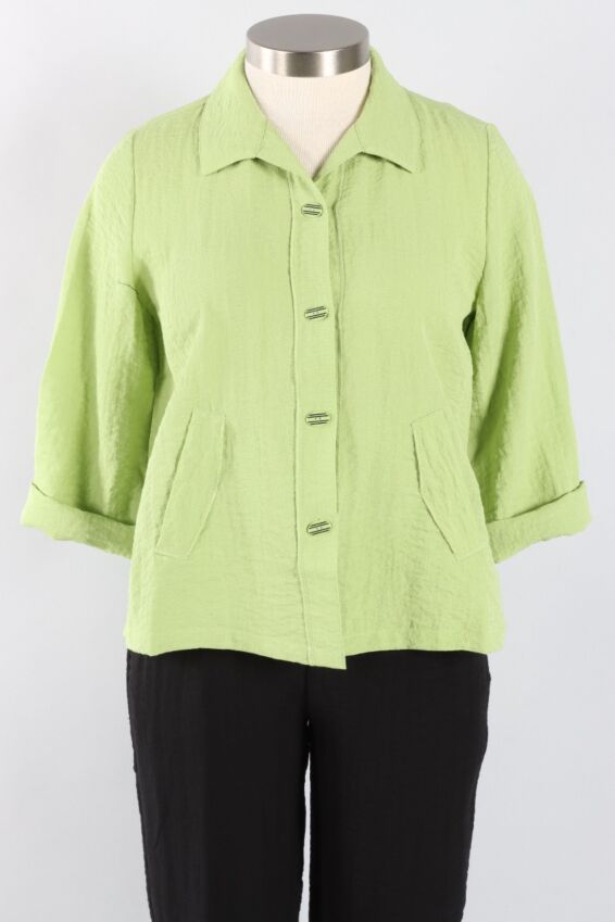 Pleat Back Jacket - Leaf