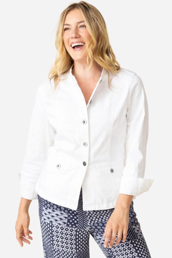 Moto Jacket - White