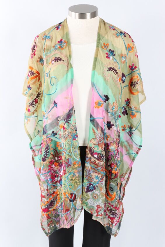 Embroidered Topper - Pastel