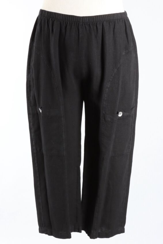 Patch Pocket Crop - Black