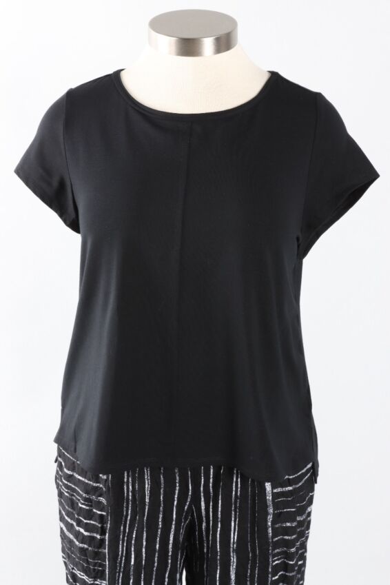 Cap Sleeve Tee - Black