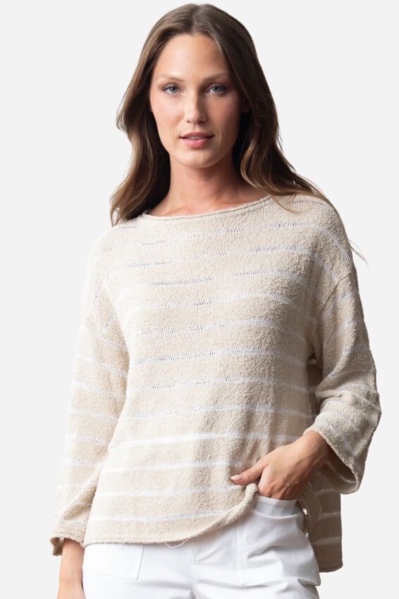 Wave Stripe Pullover - Shell
