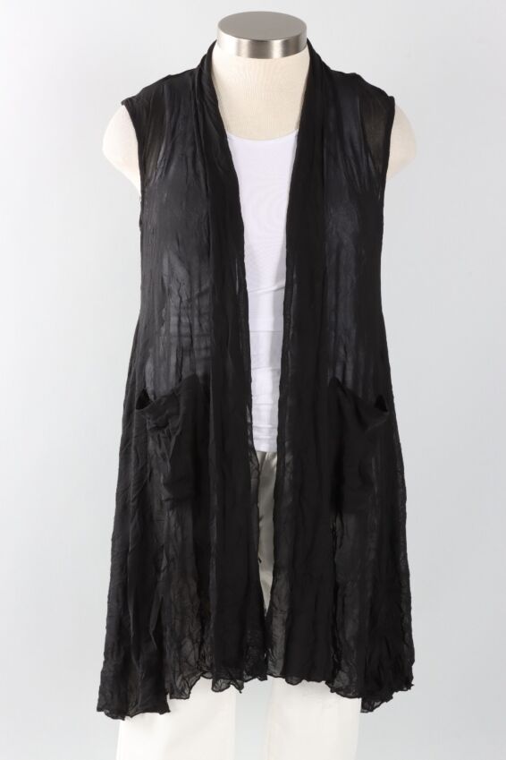 Meno Vest Plus - Black Crinkle