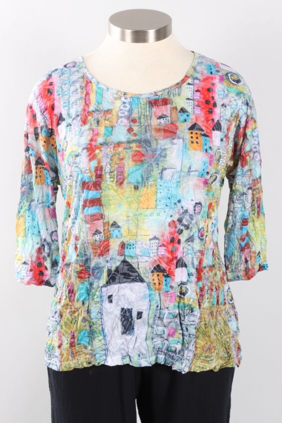 Button Back Top Plus - House