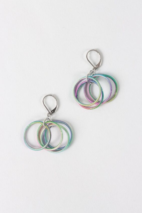 Multi Loop Earring - Rainbow