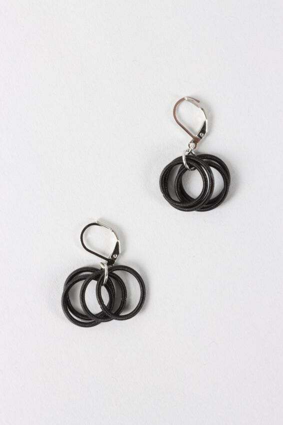 Multi Loop Earring - Black