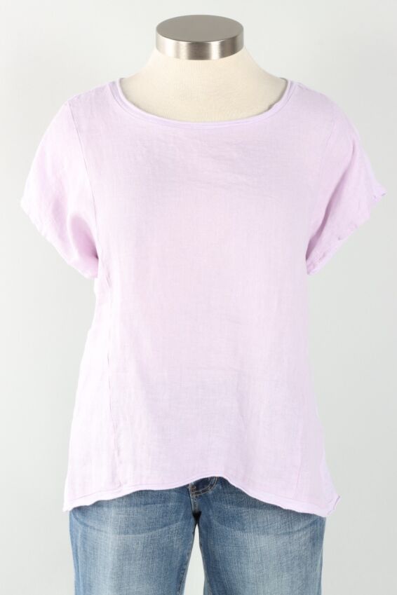 Hi-Low Pullover - Dawn Linen Combo