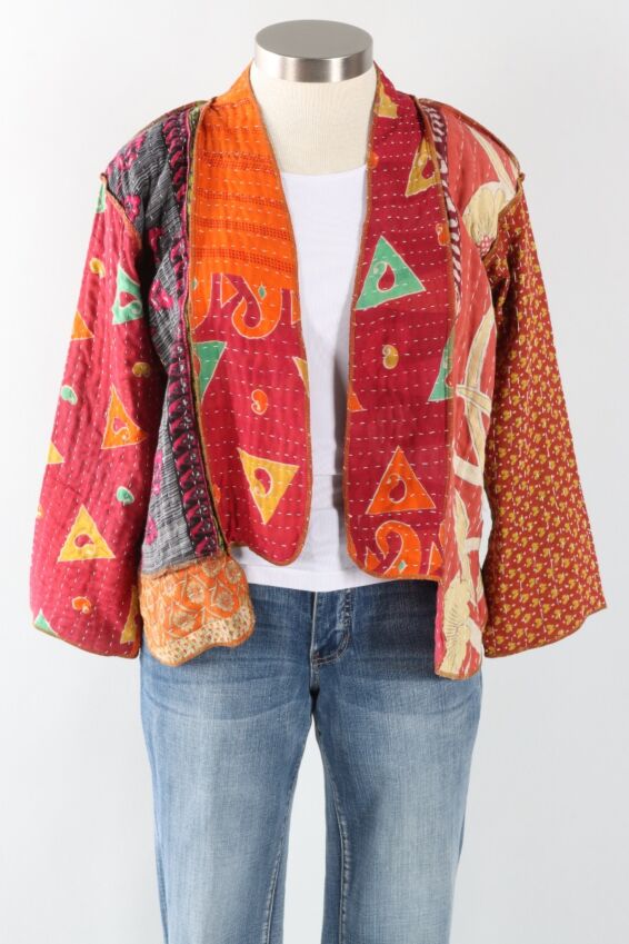 Patchwork Kimono Jacket - Multi Color #3