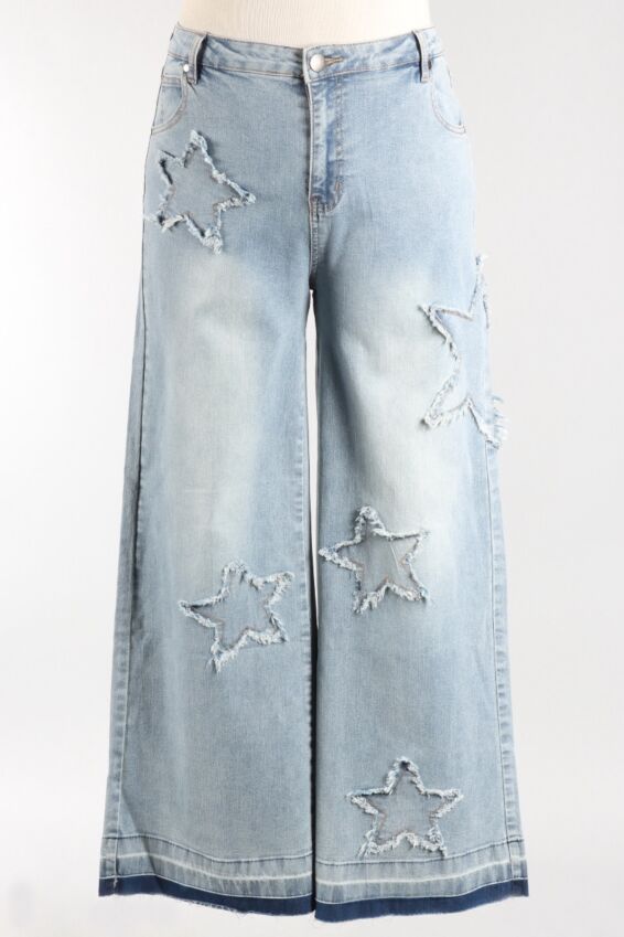 Star Patch Jean - Denim
