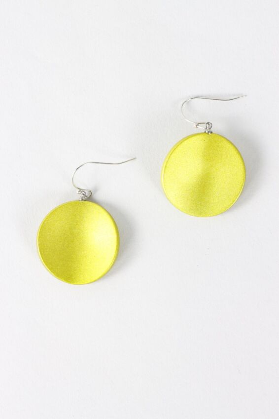 Opaline Drift Earring - Lime