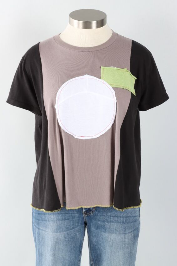 Circle Tee - Grey & Black #3