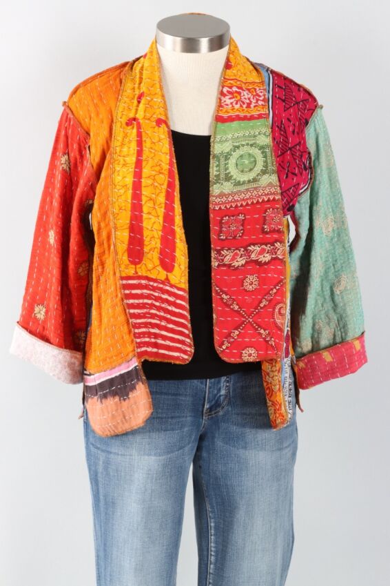 Patchwork Kimono Jacket - Multi Color #30