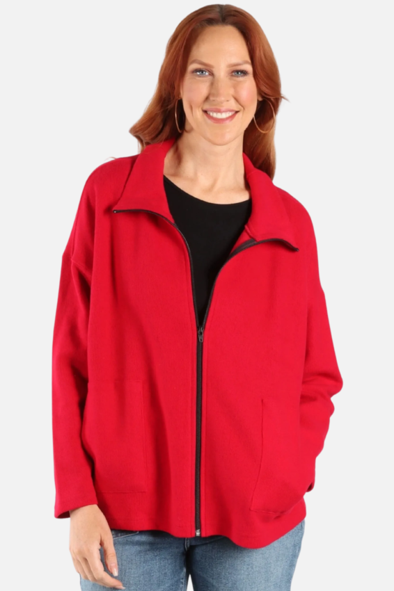 Zippy Jacket - Cherry